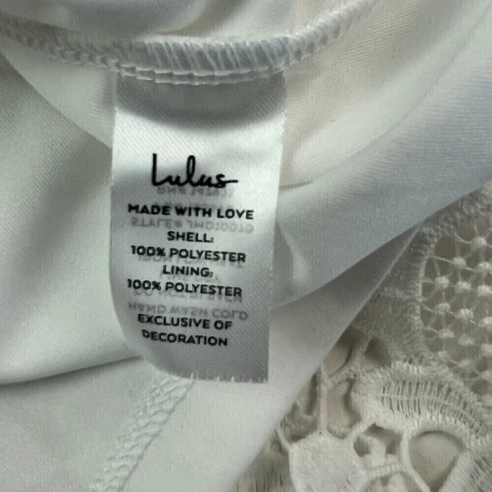 NWT Lulus Briarwood Lace Ruffled Midi Dress Size Small